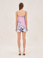 Irisa Mini Dress in Violet