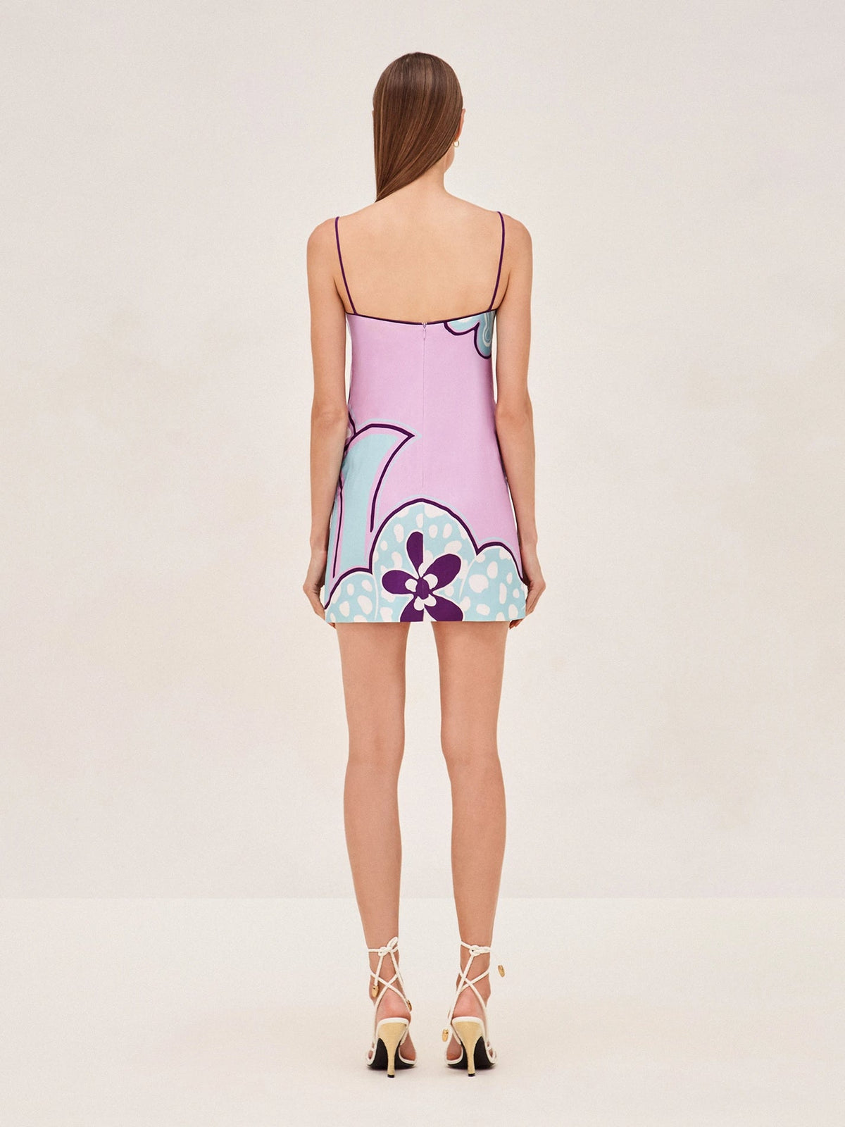 Irisa Mini Dress in Violet