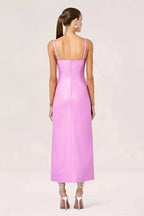 Camellia Leather Dress