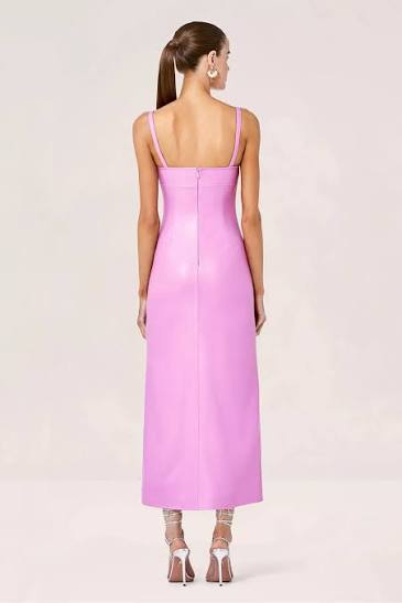 Camellia Leather Dress
