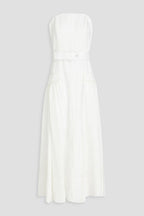 Belted Linen Maxi Dress