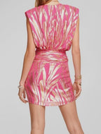 Reina Metallic Mini Dress